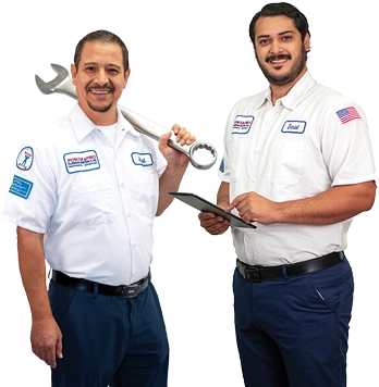 Two Power Pro technicians in uniform