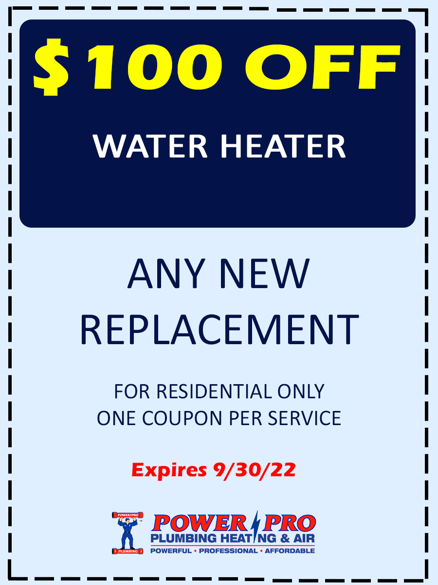 $100 OFF Water Heater